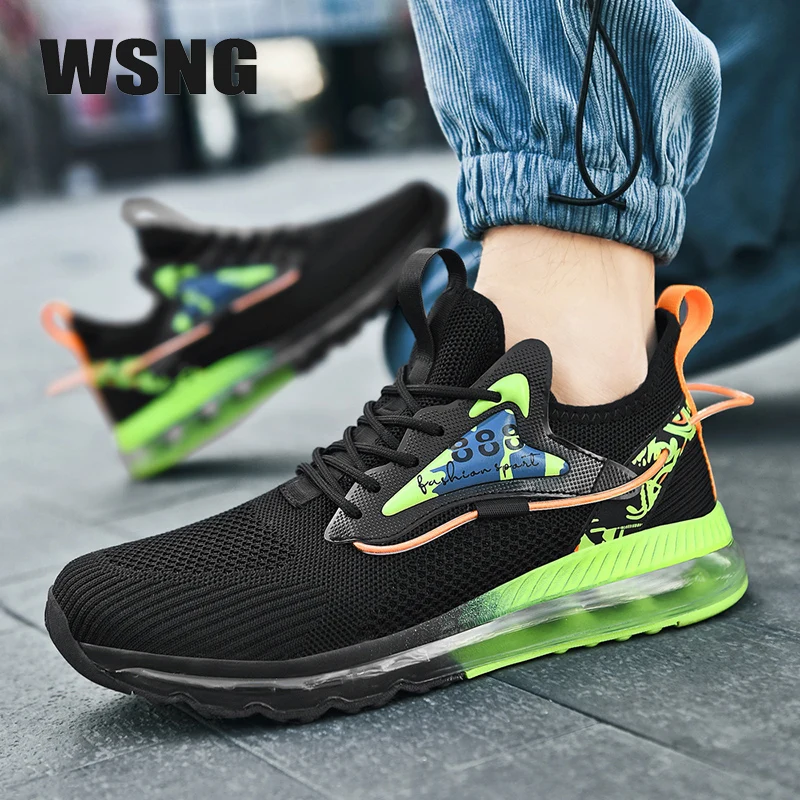 Men's Shoes Flying Woven Air Cushion Sports Men's Shoes Wear-resistant Trend Casual Tide Shoes Non-slip Running Shoes Size 39-48
Men's Shoes Flying Woven Air Cushion Sports Men's Shoes Wear-resistant Trend Casual Tide Shoes Non-slip Running Shoes Size 39-48