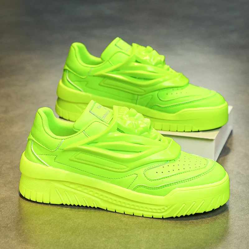 Sneakers Casual Men Soft Sole Board Shoes Fashion Microfiber Leather Breathable Height Increased Flat Platform Running Shoes2023
Sneakers Casual Men Soft Sole Board Shoes Fashion Microfiber Leather Breathable Height Increased Flat Platform Running Shoes2023