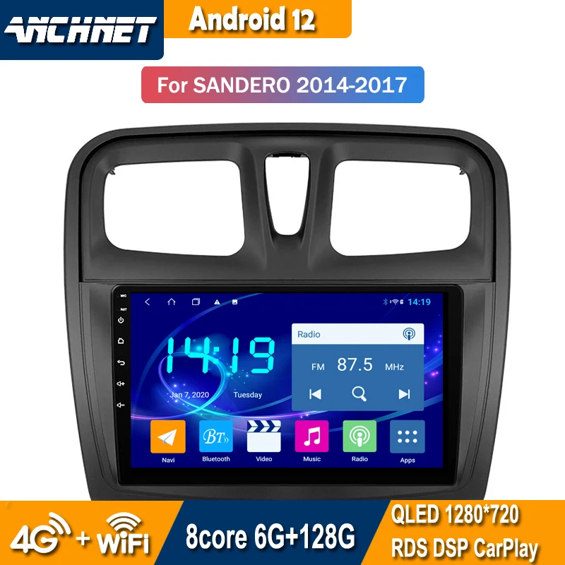 For Renault Logan 2012-2019 Sandero 2014-2019 Symbol Car Radio Multimedia Video Player Navigation GPS Android 12
For Renault Logan 2012-2019 Sandero 2014-2019 Symbol Car Radio Multimedia Video Player Navigation GPS Android 12