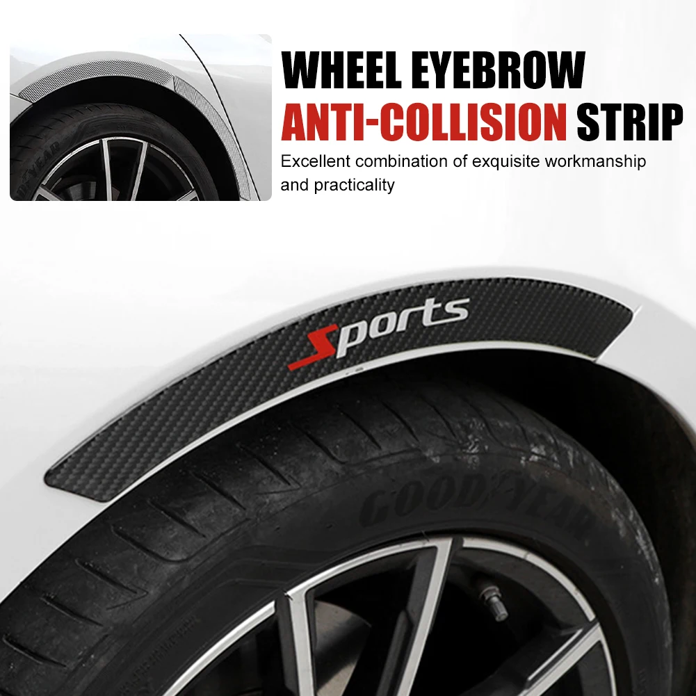 1Pair Car Wheel Eyebrow Universal Self Adhesive Fender Sticker Protector Anti-Collision Strips Carbon Fiber Fender Flare Decor
1Pair Car Wheel Eyebrow Universal Self Adhesive Fender Sticker Protector Anti-Collision Strips Carbon Fiber Fender Flare Decor