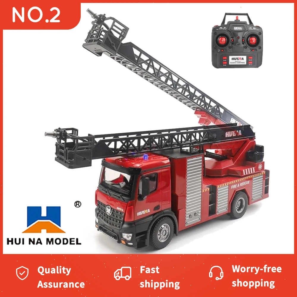 

Радиоуправляемая пожарная машина HUINA 1:14, модель трактора на 22 канала, Инженерная машина с работающей водяной Spra и сквирты, вода, подарок для ...
