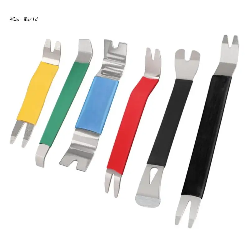 6XDB 6pcs Kit Trim Door Clip Panel Dash Dashboard Radio Interior Repair Removal Metal Car Removal Pry Disassembly Tool
6XDB 6pcs Kit Trim Door Clip Panel Dash Dashboard Radio Interior Repair Removal Metal Car Removal Pry Disassembly Tool