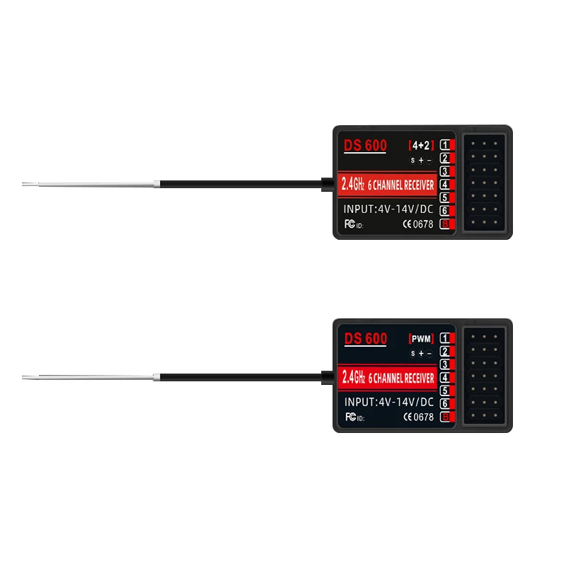 HotRC DS600 Дистанционный передатчик 6CH 2.4G 6-канальный приемник PWM с круиз-контролем