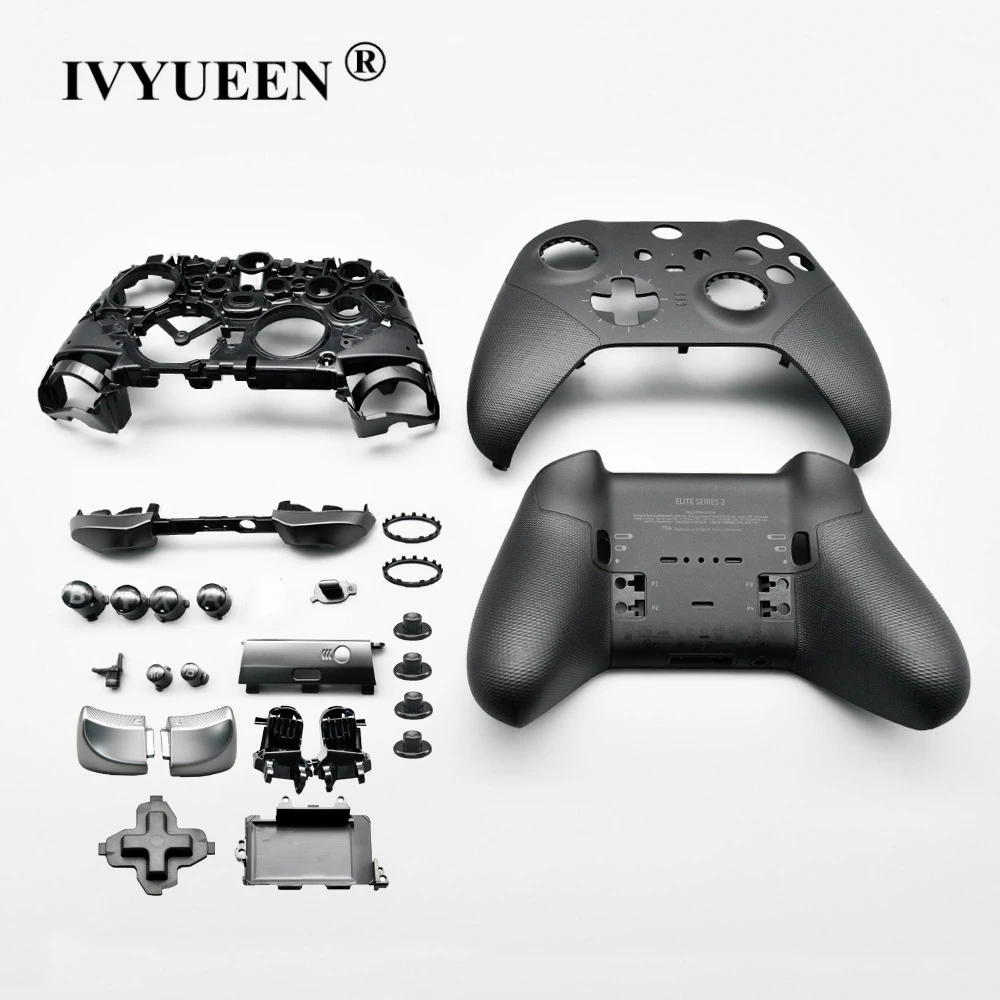 

IVYUEEN for Xbox One Elite Series 2 Controller Replacement Full Shell Case RT LT RB LB Trigger Bumper Buttons Kit Repair Part