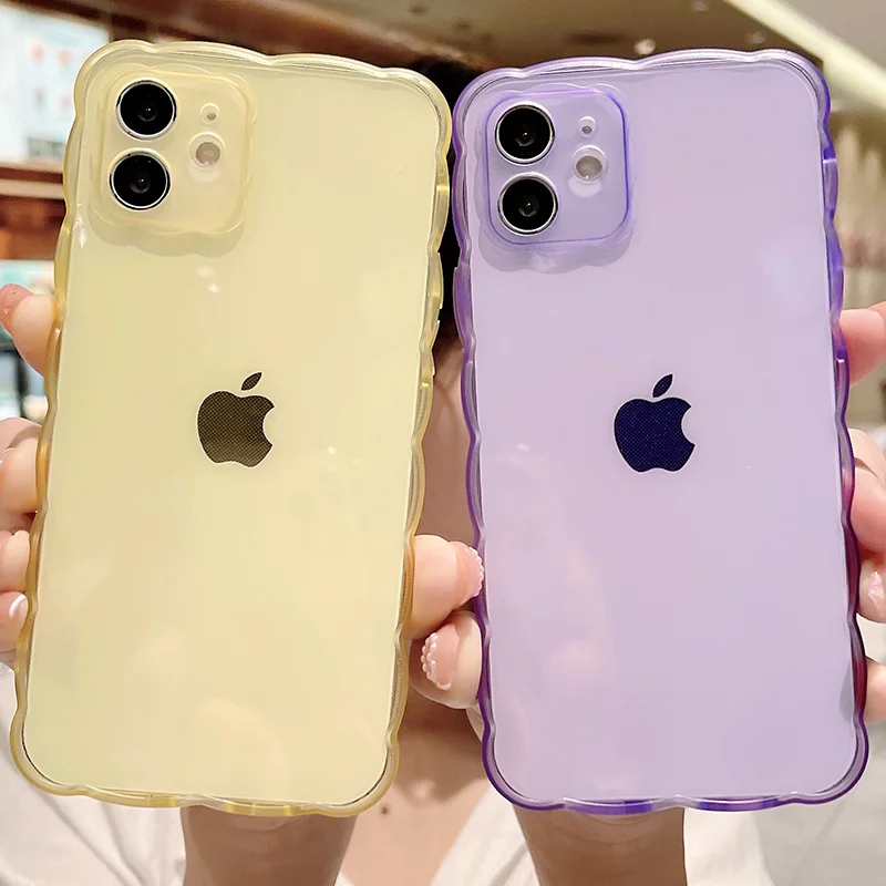 Wave Pattern Frame Phone Case For iPhone 13 12 11 Pro Max 7 8 Plus X XR XS Max SE2022 Transparent Soft TPU Shockproof Cover
Wave Pattern Frame Phone Case For iPhone 13 12 11 Pro Max 7 8 Plus X XR XS Max SE2022 Transparent Soft TPU Shockproof Cover
