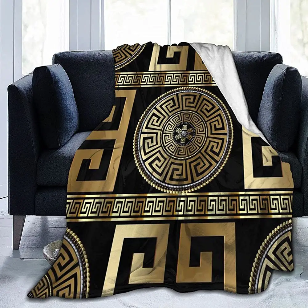 Super soft fleece blanket modern geometric golden metal Greek pattern throw blanket warm down flannel
Super soft fleece blanket modern geometric golden metal Greek pattern throw blanket warm down flannel