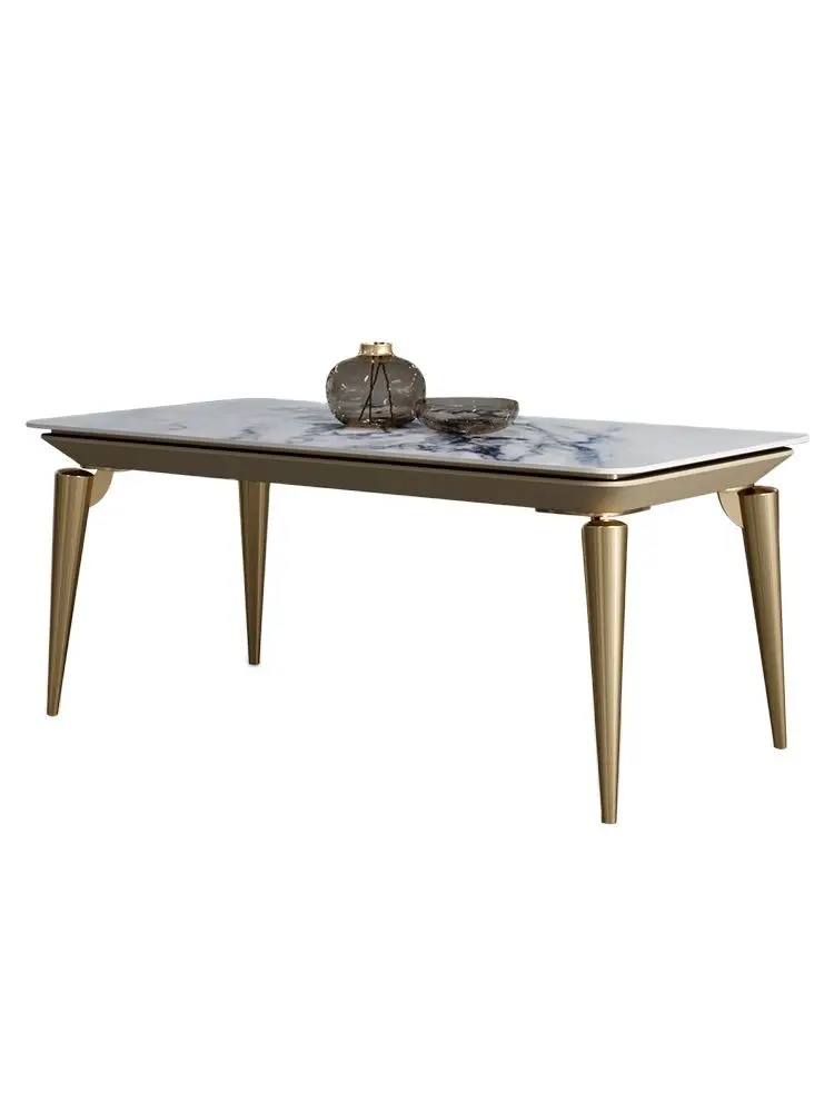 Italian minimalist dining table 2022 new high-end light luxury rectangular dining table domestic rock plate dining table
Italian minimalist dining table 2022 new high-end light luxury rectangular dining table domestic rock plate dining table