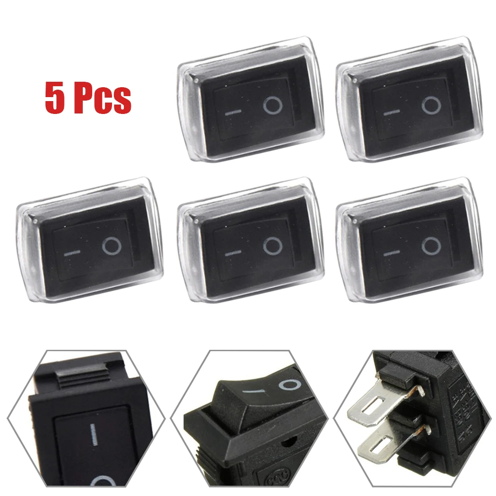 5PCS Rocker Switch KCD1 Rocker Switch Black Two-legged Power Button Switch 2 Pins Black On-Off Waterproof KCD1 AC250V
5PCS Rocker Switch KCD1 Rocker Switch Black Two-legged Power Button Switch 2 Pins Black On-Off Waterproof KCD1 AC250V