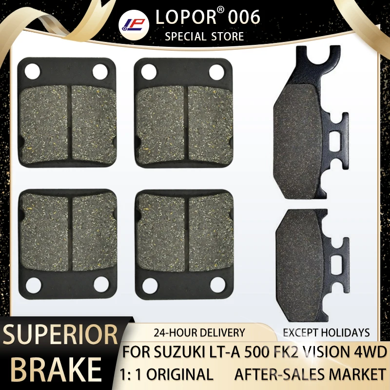 LOPOR Motorcycle Brake Pads Front&Rear For SUZUKI LT-A 500 FK2 Vision 4WD LTA LTA500 2002
LOPOR Motorcycle Brake Pads Front&Rear For SUZUKI LT-A 500 FK2 Vision 4WD LTA LTA500 2002