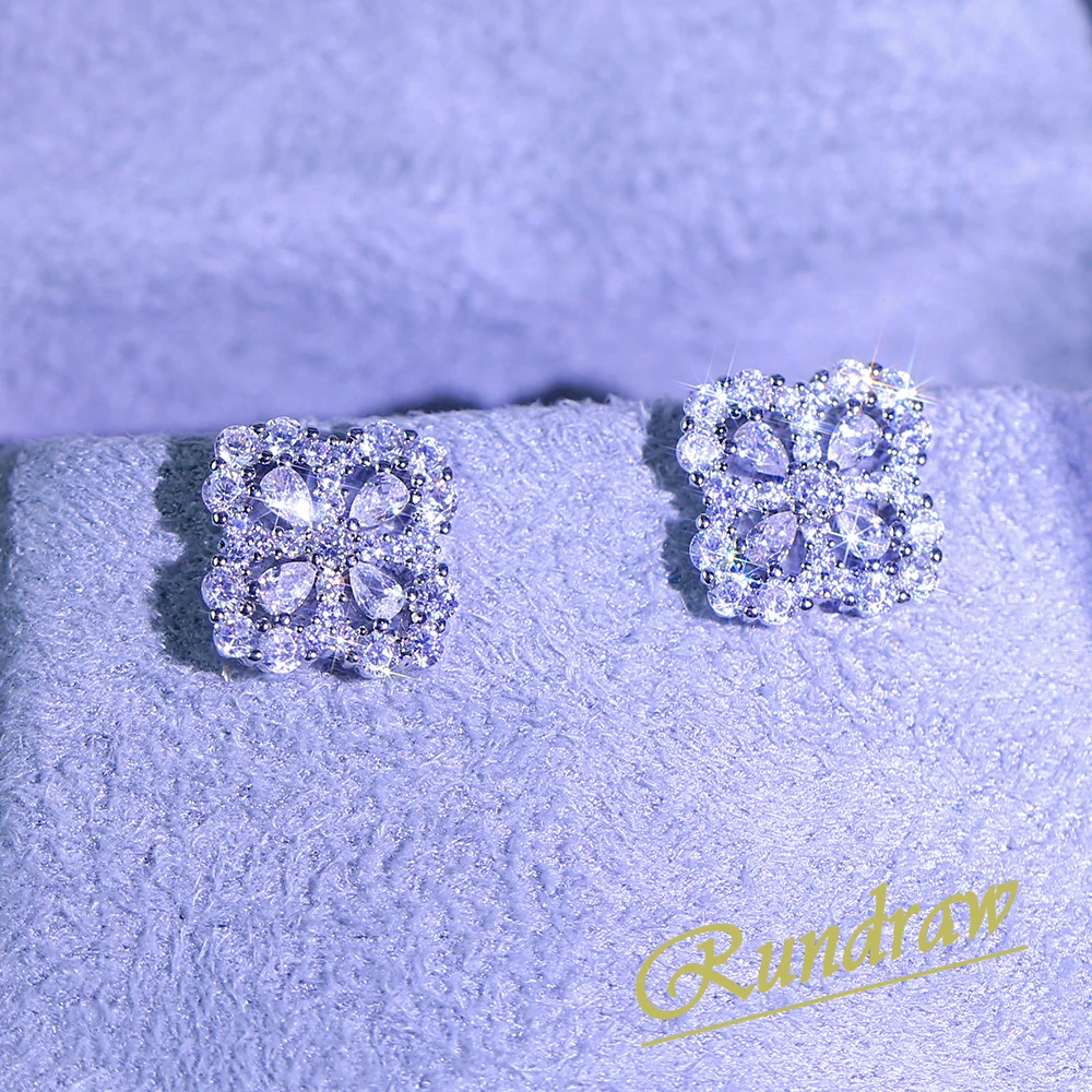 Rundraw Luxurious Exquisite Shining Full of Zircon Hollow Flowers Silver Color Earrings Ladies Party Banquet Fashion Jewelry
Rundraw Luxurious Exquisite Shining Full of Zircon Hollow Flowers Silver Color Earrings Ladies Party Banquet Fashion Jewelry
