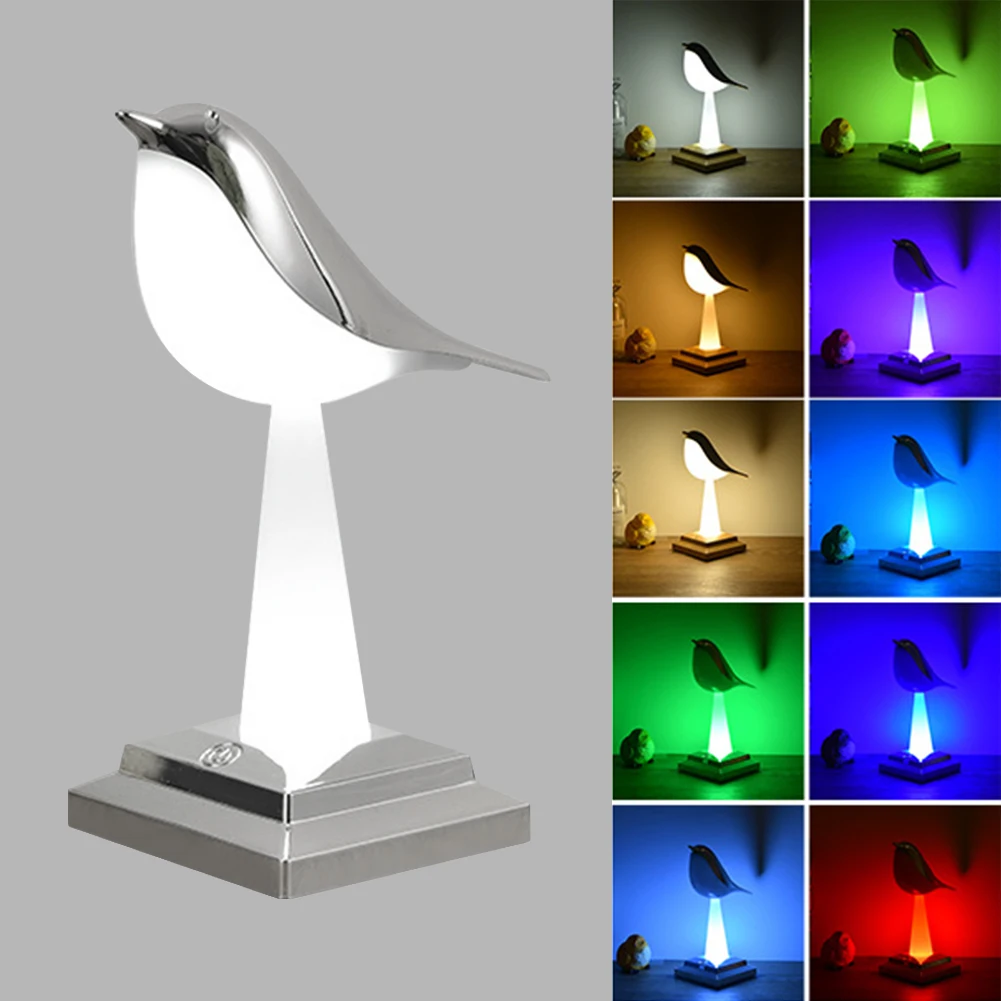 Bedroom Night Light Bedside Cute Magpie Bird With Base Modern Home Decor Indoor LED Table Lamp Remote Control USB Rechargeable
Bedroom Night Light Bedside Cute Magpie Bird With Base Modern Home Decor Indoor LED Table Lamp Remote Control USB Rechargeable