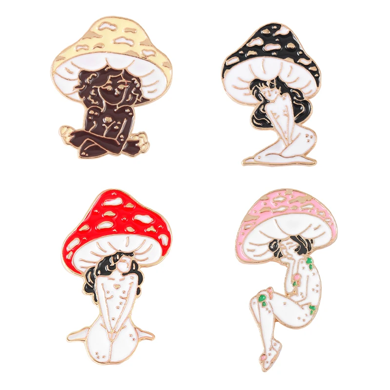 Mushroom Girls Brooches Pins Plant Maiden White Black Skin Colour Badges Backpack Clothes Lapel Pins Jewelry Accessories Gifts
Mushroom Girls Brooches Pins Plant Maiden White Black Skin Colour Badges Backpack Clothes Lapel Pins Jewelry Accessories Gifts