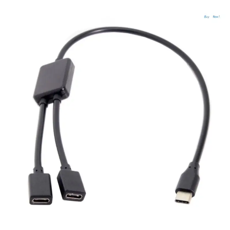 30cm USB C Male to Two USB C Female Splitter Hub Cable for Type C Charger PD Powerbanks Notebook Computer and others
30cm USB C Male to Two USB C Female Splitter Hub Cable for Type C Charger PD Powerbanks Notebook Computer and others