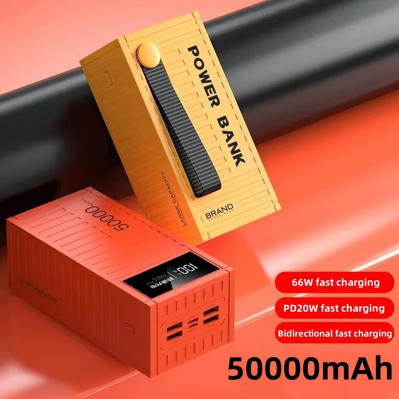 New 50000mAh personality Large capacity mobile power supply 66W fast charging PD20W Bidirectional fast charging
New 50000mAh personality Large capacity mobile power supply 66W fast charging PD20W Bidirectional fast charging