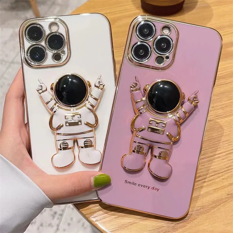 2022 New Astronaut Fold Stand Holder Phone Case for IPhone 11 12 13 14 Pro Max XS XR X 7 8 Plus SE 2 Luxury Plating Soft Cover
2022 New Astronaut Fold Stand Holder Phone Case for IPhone 11 12 13 14 Pro Max XS XR X 7 8 Plus SE 2 Luxury Plating Soft Cover