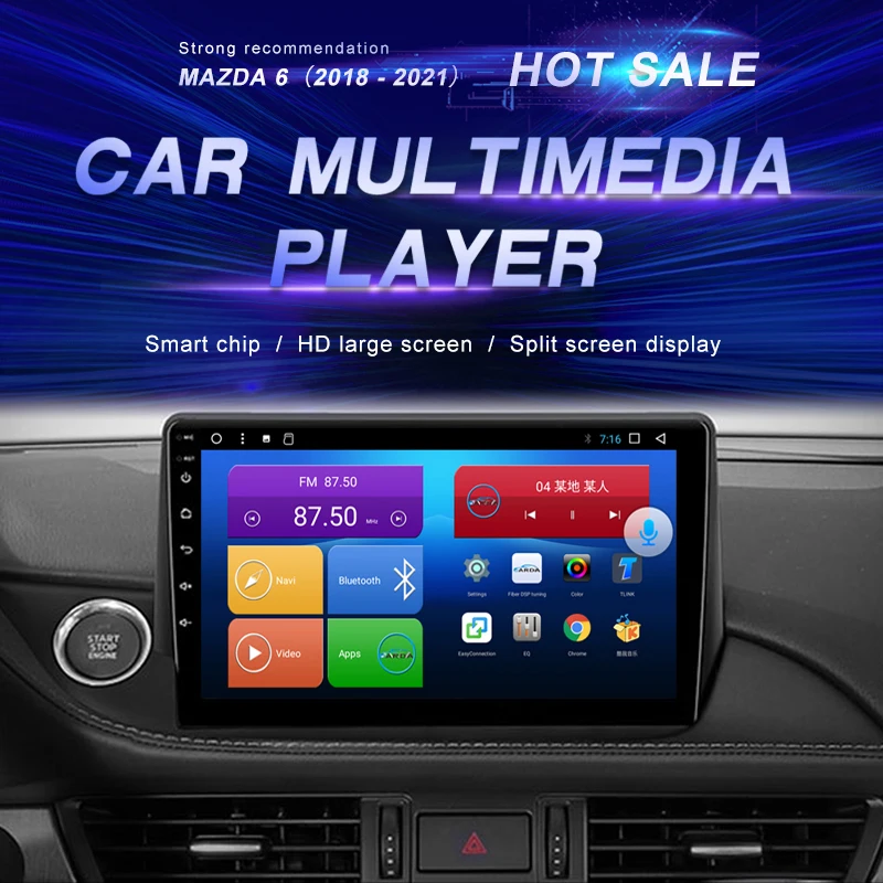 Android Car DVD For Mazda 6 2018 - 2021 Car Radio Multimedia Video Player Navigation GPS Android10.0 Double Din
Android Car DVD For Mazda 6 2018 - 2021 Car Radio Multimedia Video Player Navigation GPS Android10.0 Double Din