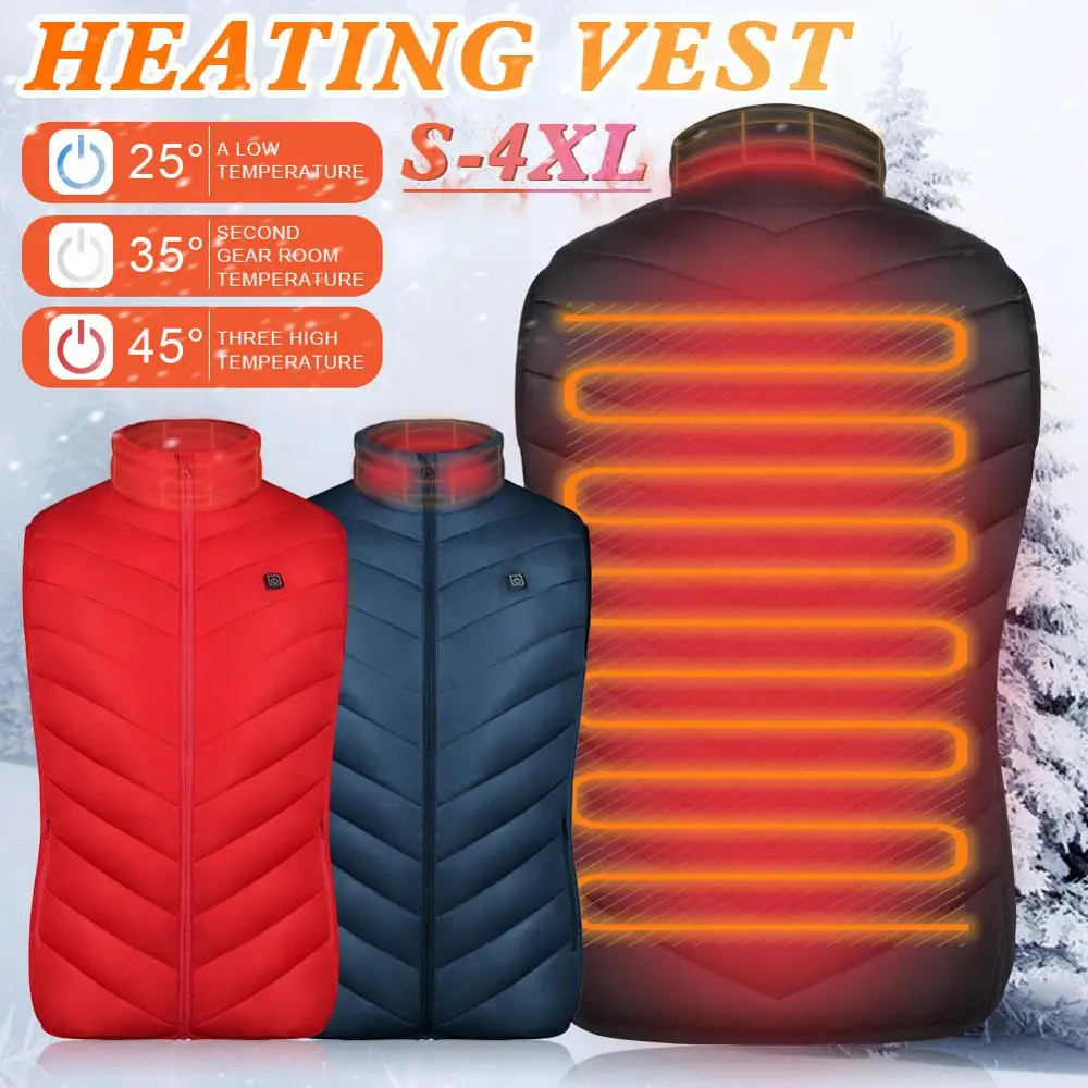 Winter Electric Heating Jacket USB Heated Vest Feather Camping Hiking Riding Golf Hunting Thermal Clothing For Men & Women
Winter Electric Heating Jacket USB Heated Vest Feather Camping Hiking Riding Golf Hunting Thermal Clothing For Men & Women