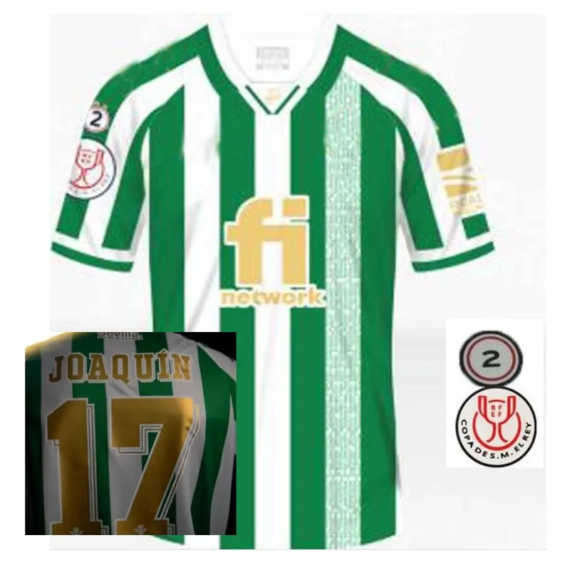 

Men + Kids Sustainable kit 2021 2022 T-shirt JOAQUIN Betis Copa del Rey Final Edition home away third Jersey football shirt