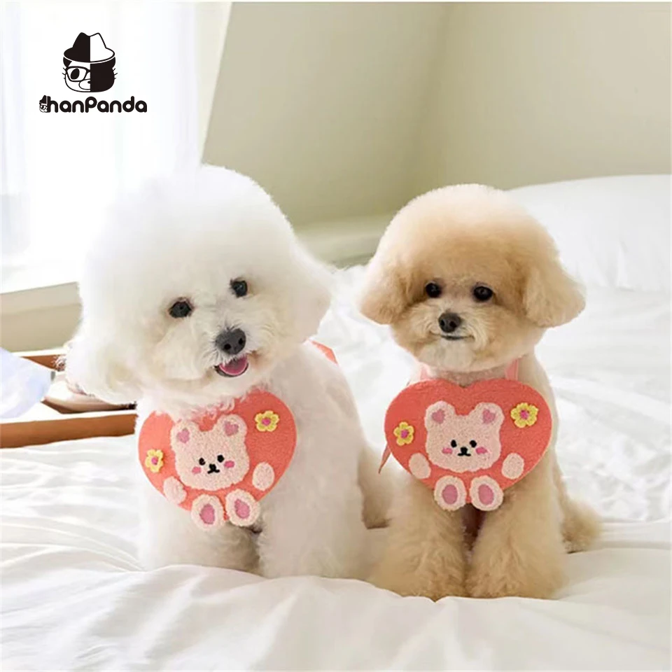 Hanpanda Cute Bear Print Embroidered Wool Saliva Towel Dog Small Dog Scarf Pink Cat Adjustable Saliva Towel Korean Pet Bib
Hanpanda Cute Bear Print Embroidered Wool Saliva Towel Dog Small Dog Scarf Pink Cat Adjustable Saliva Towel Korean Pet Bib