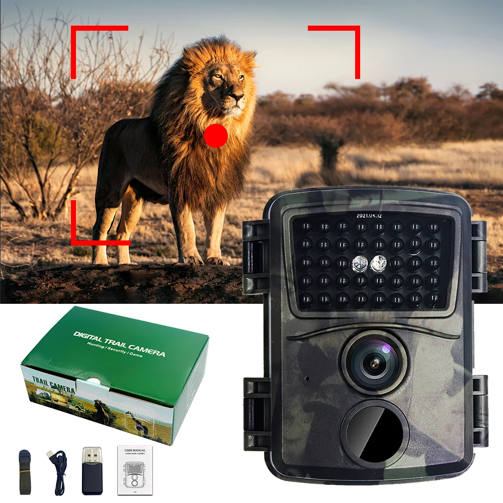 12MP 1080P HD Hunting Camera Wildlife Trail Camera Photo Trap Infrared Wireless Surveillance Tracking Cams with PIR Night Vision
12MP 1080P HD Hunting Camera Wildlife Trail Camera Photo Trap Infrared Wireless Surveillance Tracking Cams with PIR Night Vision