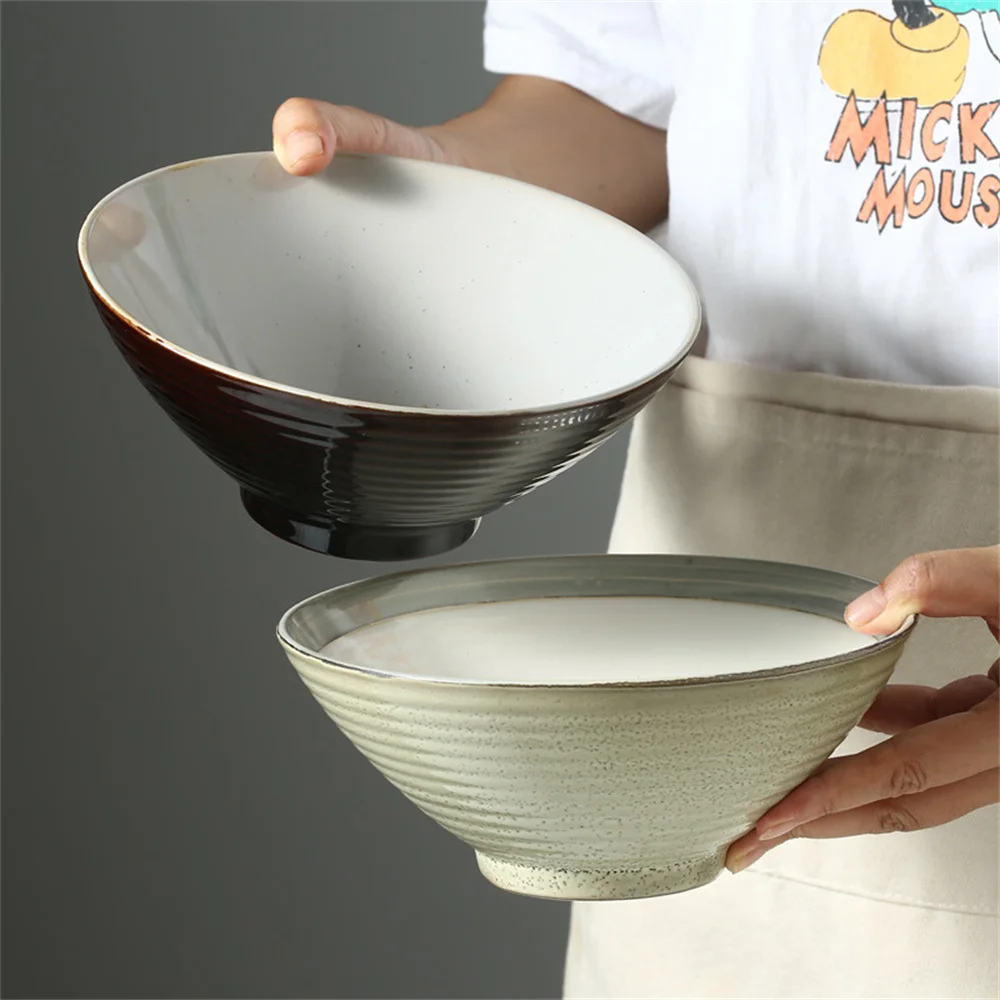 Bowls Kitchen Dishes Vajilla Japanese Ceramic Hat-Flavored Ramen Bowl Large Noodle Bowl Not Hot Beef Noodle Bowl Tableware
Bowls Kitchen Dishes Vajilla Japanese Ceramic Hat-Flavored Ramen Bowl Large Noodle Bowl Not Hot Beef Noodle Bowl Tableware