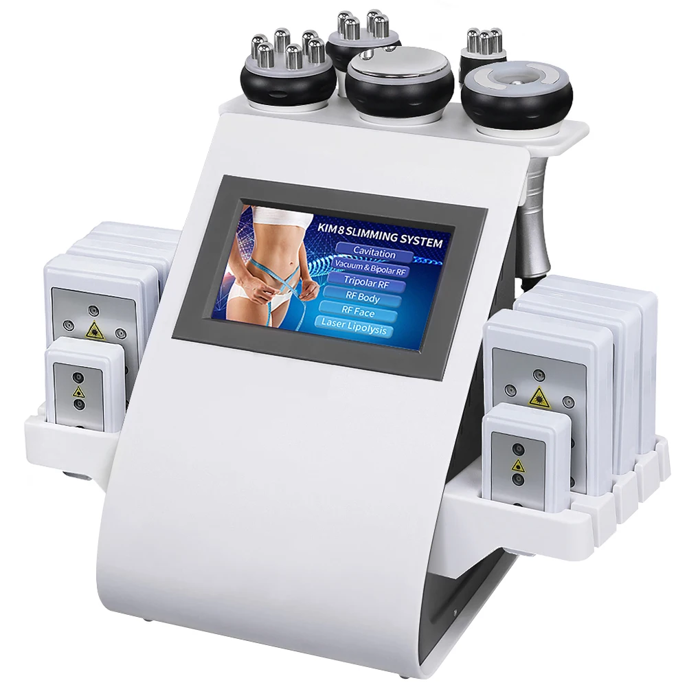 

Ультразвуковая радиочастотная машина BEEMYI 6 в 1 для похудения, сжигания жира, вакуумный лазерный радиочастотный фотоаппарат для красоты спа