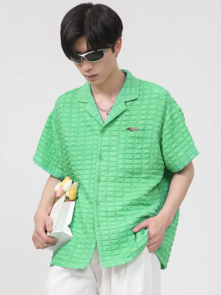 SYUHGFA 2022 Summer Notched Collar Short Sleeve Shirt For Men Single Pocket Loose Fashion Korea Style T Shirt Tops Men Clothing
SYUHGFA 2022 Summer Notched Collar Short Sleeve Shirt For Men Single Pocket Loose Fashion Korea Style T Shirt Tops Men Clothing