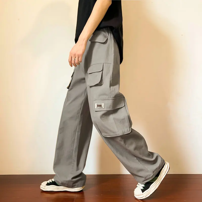 2022 Multi Pockets Men's Casual Cargo Pants Male Fashion Loose Straight Wide Leg Trousers Men Streetwear Hip Hop Sweatpants
2022 Multi Pockets Men's Casual Cargo Pants Male Fashion Loose Straight Wide Leg Trousers Men Streetwear Hip Hop Sweatpants