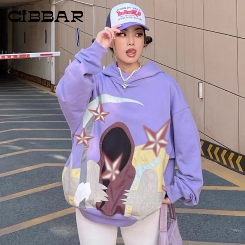 CIBBAR Cartoon Print Oversized Pullovers Fashion Streetwear Aesthetic Preppy Style Sweatshirts Female Hoodies Leisure Tops Loose
CIBBAR Cartoon Print Oversized Pullovers Fashion Streetwear Aesthetic Preppy Style Sweatshirts Female Hoodies Leisure Tops Loose