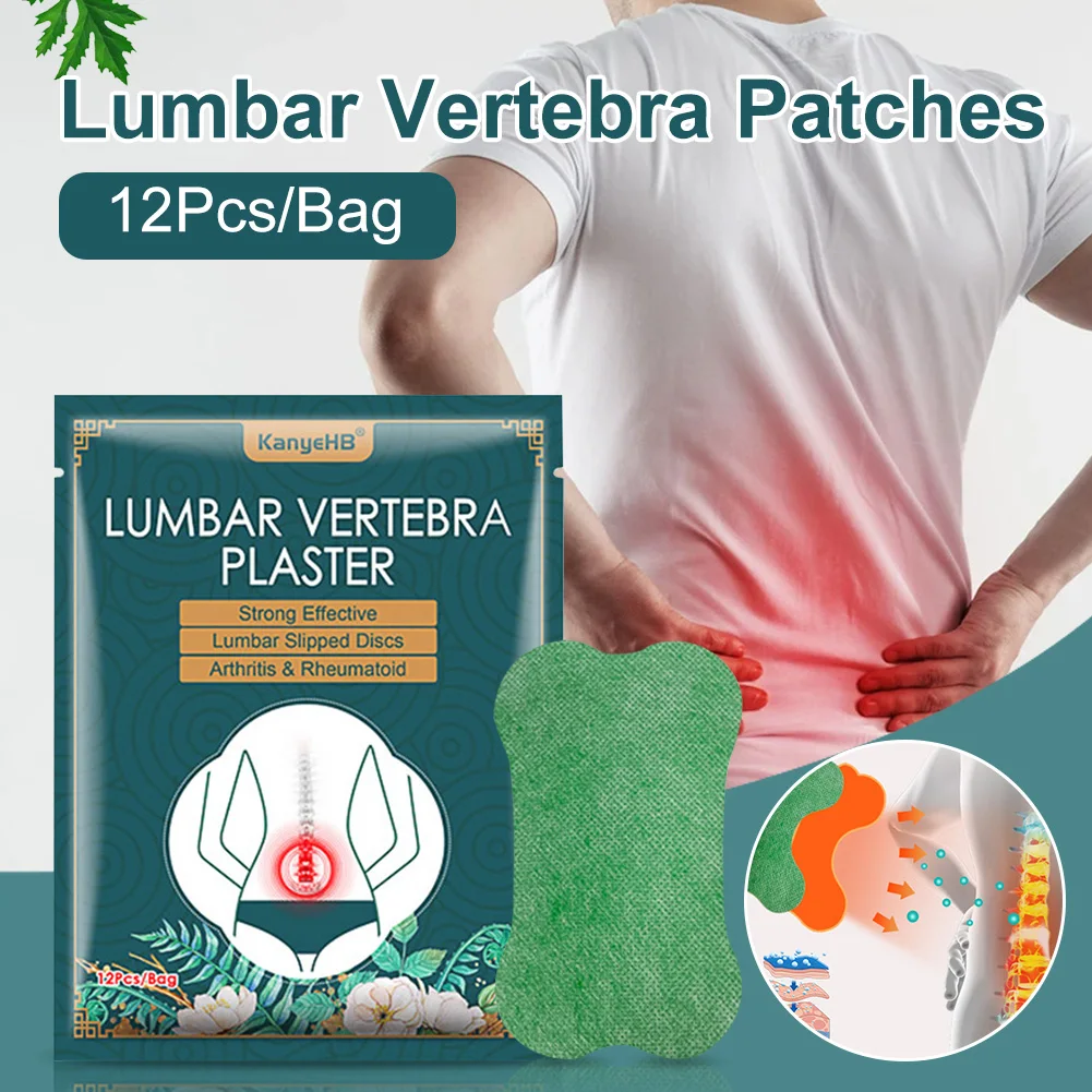 12Pc Self Heating Lumbar Vertebra Patches Body Back Neck Knee Pain Relief Plaster Natural Wormwood Plaster Pain Relief Body Care
12Pc Self Heating Lumbar Vertebra Patches Body Back Neck Knee Pain Relief Plaster Natural Wormwood Plaster Pain Relief Body Care