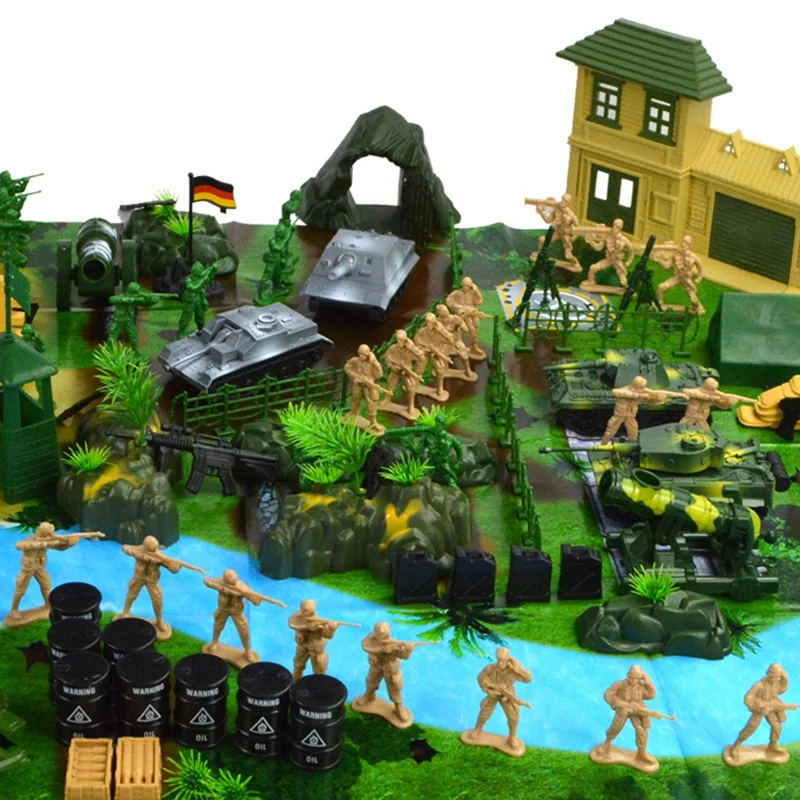 130 Pcs/Set DIY Scene Soldier Model Set,Mini Soldier Figures Sand Table Accessories Gift Model Toys For Children
130 Pcs/Set DIY Scene Soldier Model Set,Mini Soldier Figures Sand Table Accessories Gift Model Toys For Children