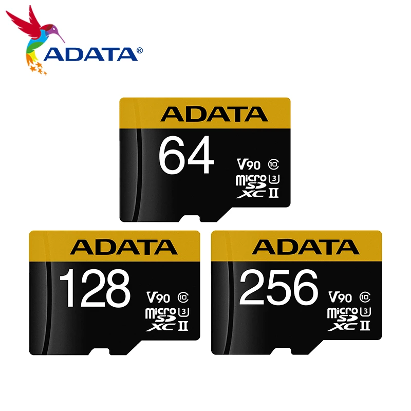 

ADATA V90 UHS-II SDXC карта памяти 64 ГБ, 256 ГБ, 128 ГБ, карта памяти U3 C10, высокоскоростная SD-карта для видеокамеры Ultra HD 4K, 8K