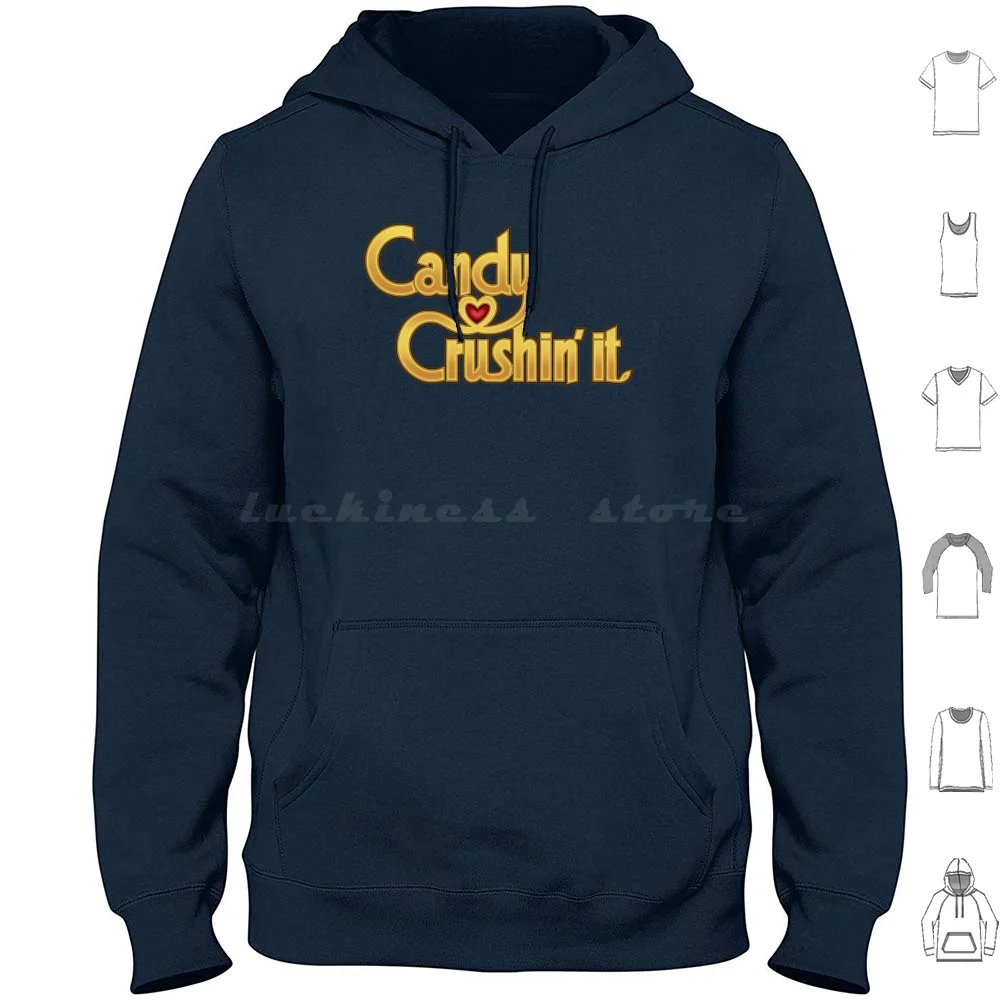 Толстовка с капюшоном Candy Crushin' It, хлопковая, с длинным рукавом, конфетного цвета, для видеоигр, игр
Толстовка с капюшоном Candy Crushin' It, хлопковая, с длинным рукавом, конфетного цвета, для видеоигр, игр