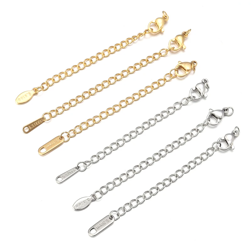 Fashion Stainless Steel Hang Tag Tail Chain Extended Gold Color Lobster Clasp Hooks For Diy Jewelry Necklace Charm Connector
Fashion Stainless Steel Hang Tag Tail Chain Extended Gold Color Lobster Clasp Hooks For Diy Jewelry Necklace Charm Connector