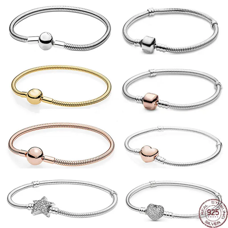 Fit Original Pandora Charm Beads DIY Jewelry Gift Hot Sale New 925 Sterling Silver Classic Bracelet Heart Snake Chain
Fit Original Pandora Charm Beads DIY Jewelry Gift Hot Sale New 925 Sterling Silver Classic Bracelet Heart Snake Chain