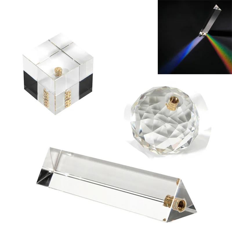 Rainbow Prism 130*30mm Prism crystal ball 60mm Cube Glass 50*50*50mm Photography Prism crystal glass camera lens effect filter
Rainbow Prism 130*30mm Prism crystal ball 60mm Cube Glass 50*50*50mm Photography Prism crystal glass camera lens effect filter