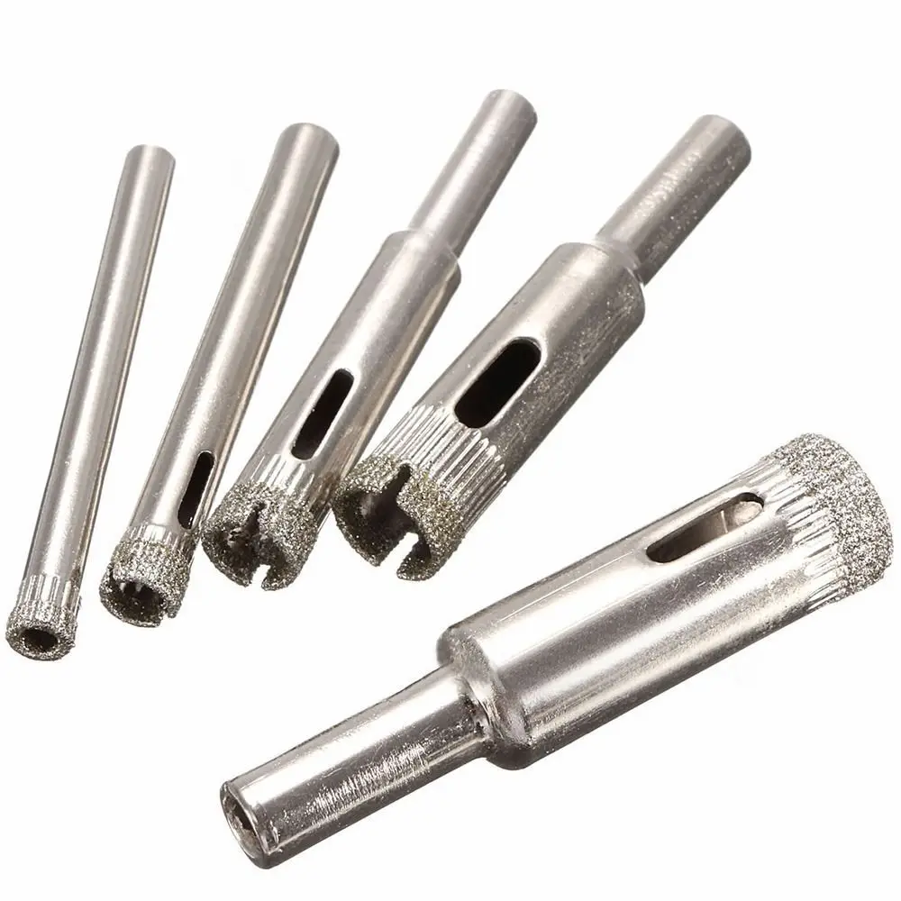 5pcs Cutter Glass Marble Drill Bit Durable Jewelry Cutting Tools Diamond Coated Holes Opener High Quality Power Tool Accessories
5pcs Cutter Glass Marble Drill Bit Durable Jewelry Cutting Tools Diamond Coated Holes Opener High Quality Power Tool Accessories