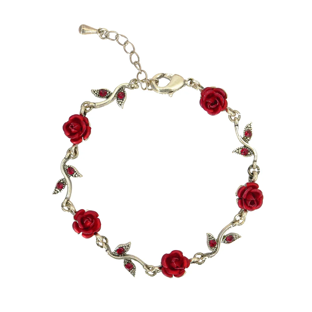Bracelet Flower Rose Chain Day Gift Red Adjustable Valentine S Charm Bangle Romantic Wrist Valentines
Bracelet Flower Rose Chain Day Gift Red Adjustable Valentine S Charm Bangle Romantic Wrist Valentines