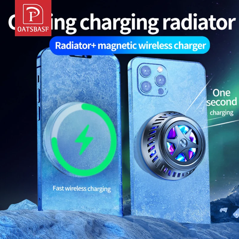 OATSBASF Cell Phone Cooler Wireless Charging For iPhone 12 13 Pro Max USB Fan Game Holder Radiator Mobile Phone Stand Controller
OATSBASF Cell Phone Cooler Wireless Charging For iPhone 12 13 Pro Max USB Fan Game Holder Radiator Mobile Phone Stand Controller