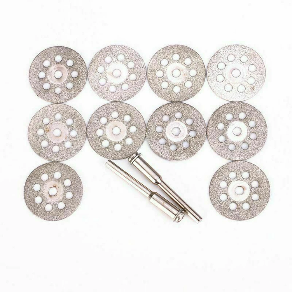 10Pcs 25mm Mini Sharp Diamond Cutting Off Rotary Tool Disc Diamond Grinding Wheel Saw Cutting Disc With 2Pcs Rod Cutting Disks
10Pcs 25mm Mini Sharp Diamond Cutting Off Rotary Tool Disc Diamond Grinding Wheel Saw Cutting Disc With 2Pcs Rod Cutting Disks