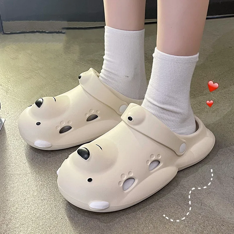 Summer Women Slippers Clogs Bear Thick Platform Non-slip Home Easter Cartoon Flip Flops Beach Sandals Indoor Bath Ladies Shoes
Summer Women Slippers Clogs Bear Thick Platform Non-slip Home Easter Cartoon Flip Flops Beach Sandals Indoor Bath Ladies Shoes