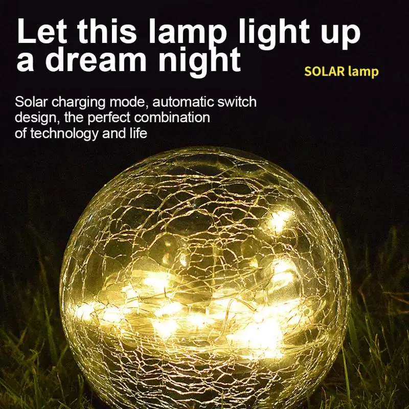 Solar Lights Cracked Glass Ball Lamp Lawn Light Waterproof Lighting For Outdoor Pathway Patio Yard Lawn Decor Outdoor Lighting
Solar Lights Cracked Glass Ball Lamp Lawn Light Waterproof Lighting For Outdoor Pathway Patio Yard Lawn Decor Outdoor Lighting