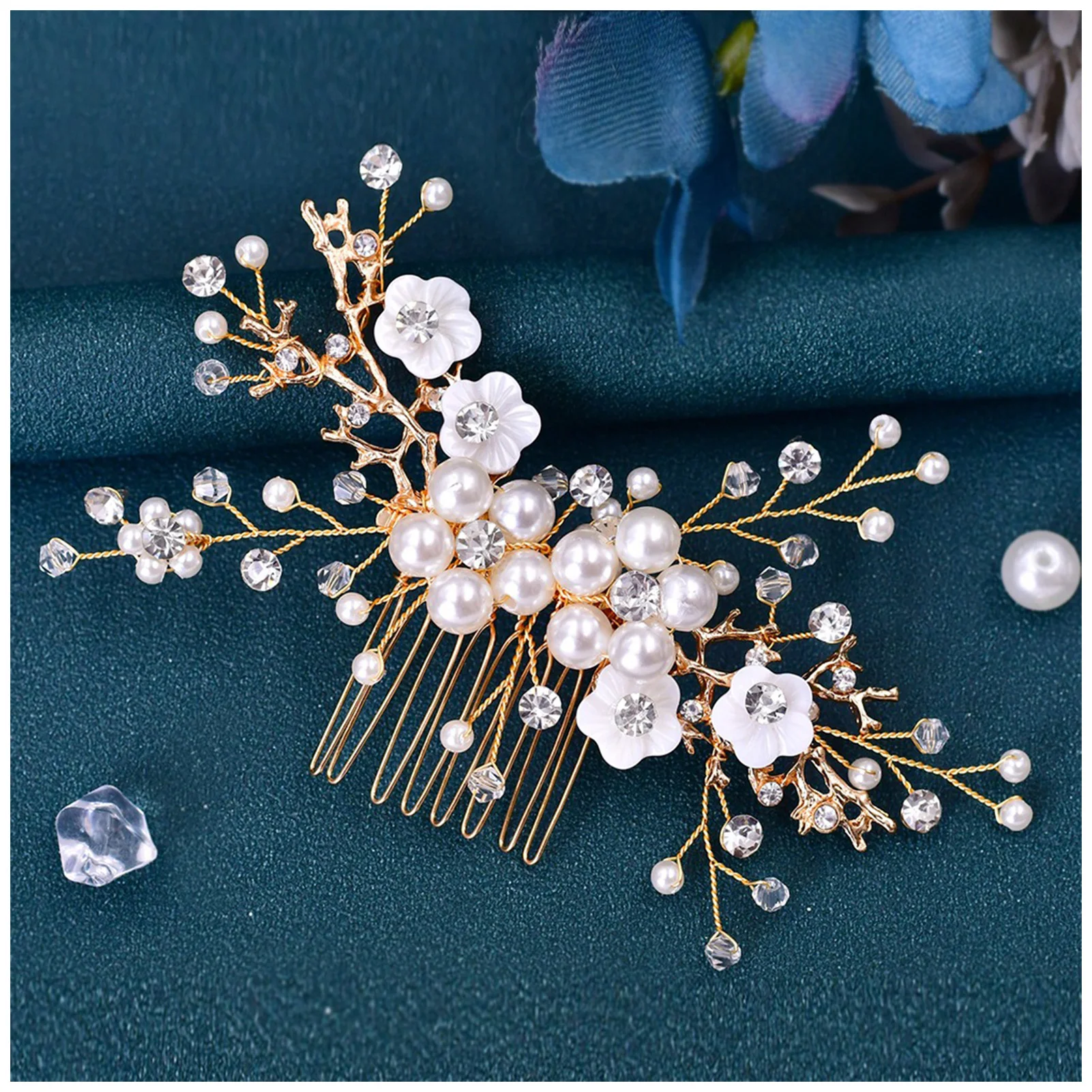 Bridesmaids Crystals Hair Comb Handmade Flower Comb Barrette with Pearls for Birthday Stage Party Show Dress up NOV99
Bridesmaids Crystals Hair Comb Handmade Flower Comb Barrette with Pearls for Birthday Stage Party Show Dress up NOV99