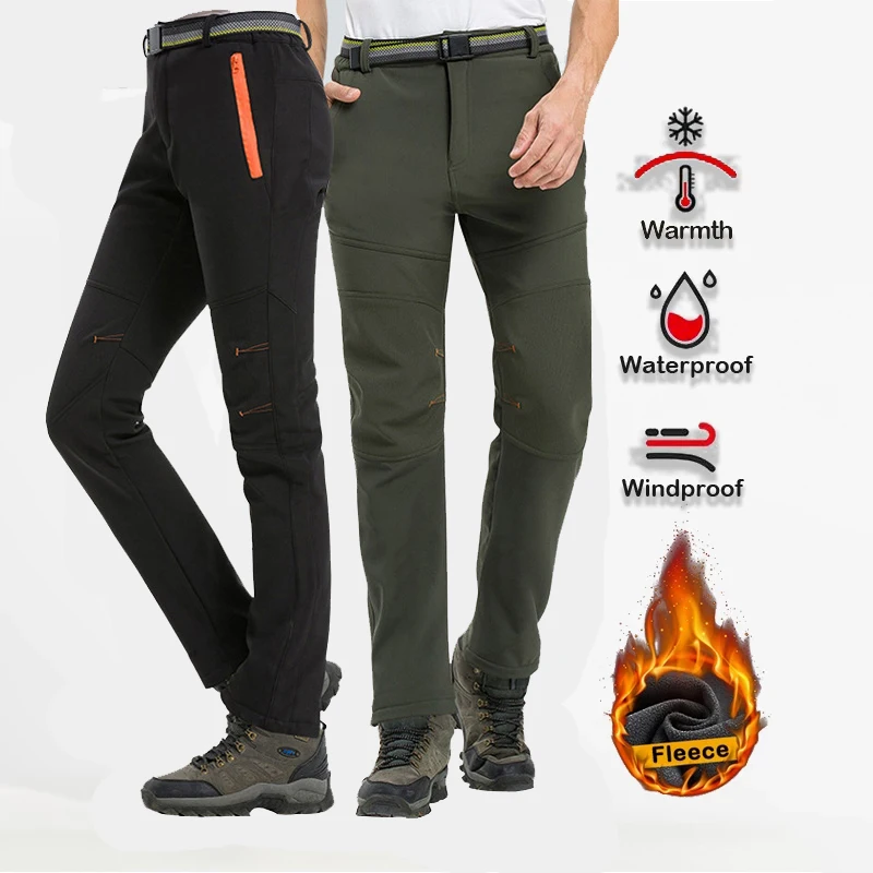 Мужские толстые теплые флисовые зимние брюки для пеших прогулок, треккинга, кемпинга, катания на лыжах, мягкие брюки с защитой от ветра для ж... 
Мужские толстые теплые флисовые зимние брюки для пеших прогулок, треккинга, кемпинга, катания на лыжах, мягкие брюки с защитой от ветра для ж...