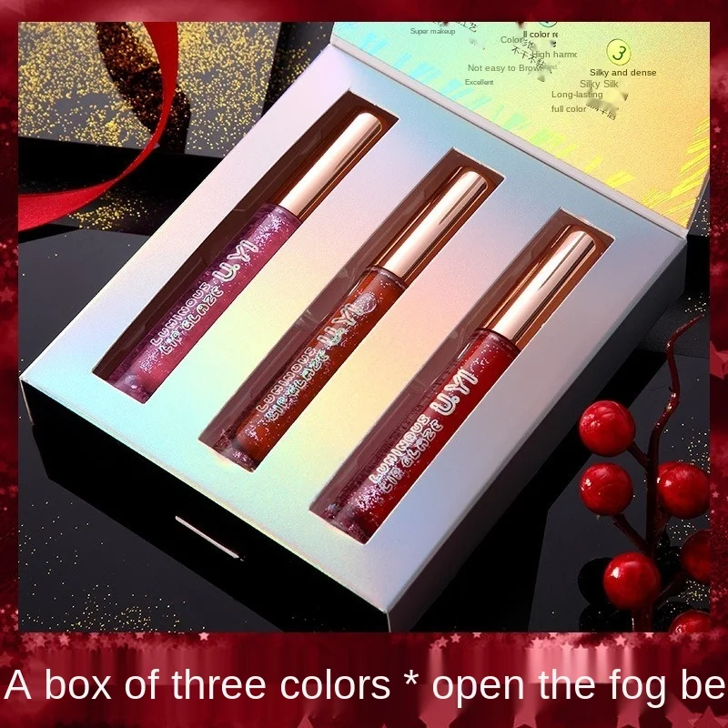 The First-class Radiant Water Lip Glaze Set Moisturizing and Long-lasting Non-stick Cup Lipstick Lip Gloss 3 Packs
The First-class Radiant Water Lip Glaze Set Moisturizing and Long-lasting Non-stick Cup Lipstick Lip Gloss 3 Packs