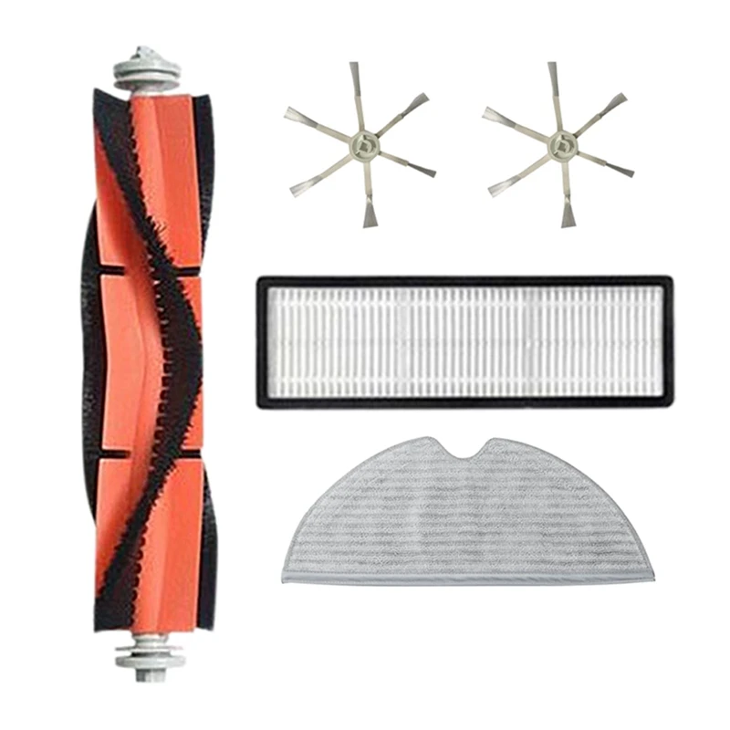 Сменные детали 5 шт., моющиеся фильтры, ткань для швабры, основная боковая щетка для робота-пылесоса Xiaomi Mijia 2C, домашняя уборка 
Сменные детали 5 шт., моющиеся фильтры, ткань для швабры, основная боковая щетка для робота-пылесоса Xiaomi Mijia 2C, домашняя уборка