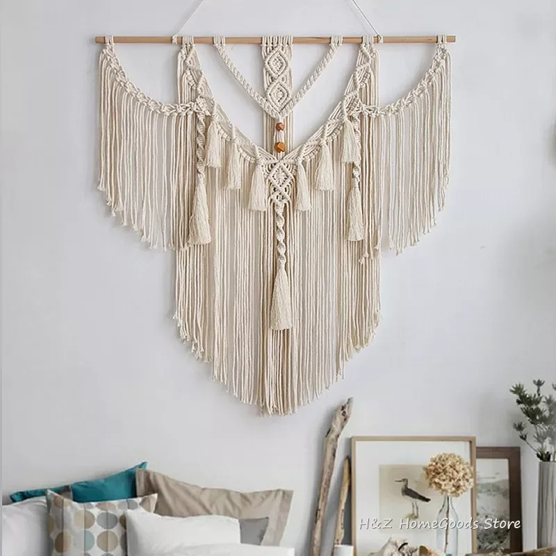 Big Macrame Wall Hanging Tapestry With Tassels Hand Woven Nordic Style For Living Room Bedroom House Art Decor Boho Decoration
Big Macrame Wall Hanging Tapestry With Tassels Hand Woven Nordic Style For Living Room Bedroom House Art Decor Boho Decoration