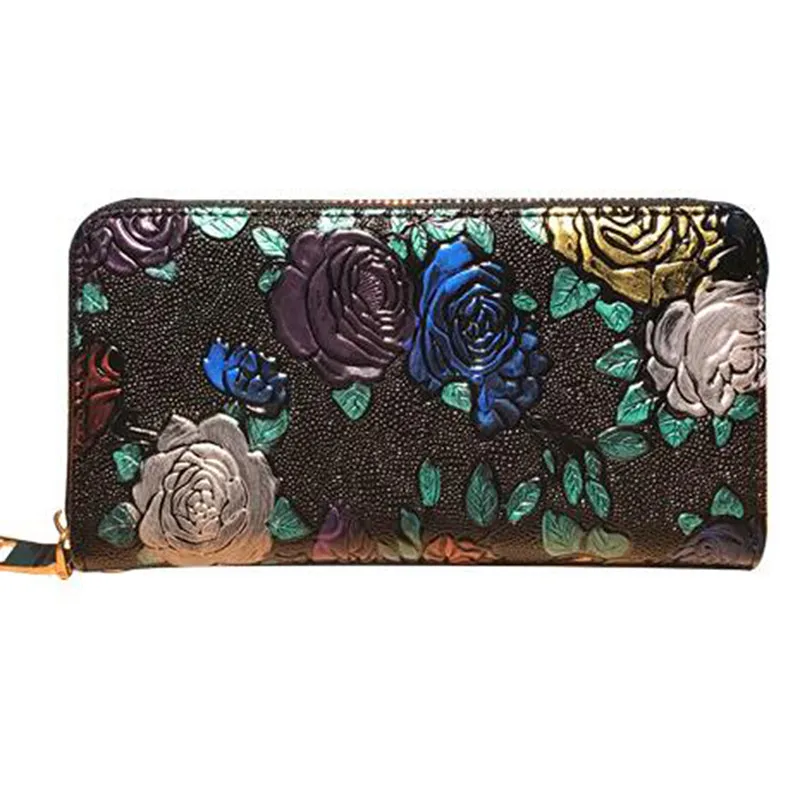 Women Long Wallet Genuine Leather 3D Embossing Rose Dragonfly Butterfly Clutch Women Bag Large Capability Zipper Luxury Hangbags
Women Long Wallet Genuine Leather 3D Embossing Rose Dragonfly Butterfly Clutch Women Bag Large Capability Zipper Luxury Hangbags
