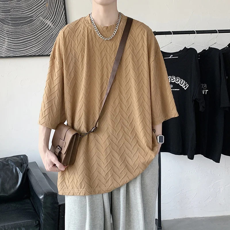 High quality Texture t-shirt men's quarter summer thin design sense, small number of short sleeved trend ins, trendy brand Pishu
High quality Texture t-shirt men's quarter summer thin design sense, small number of short sleeved trend ins, trendy brand Pishu