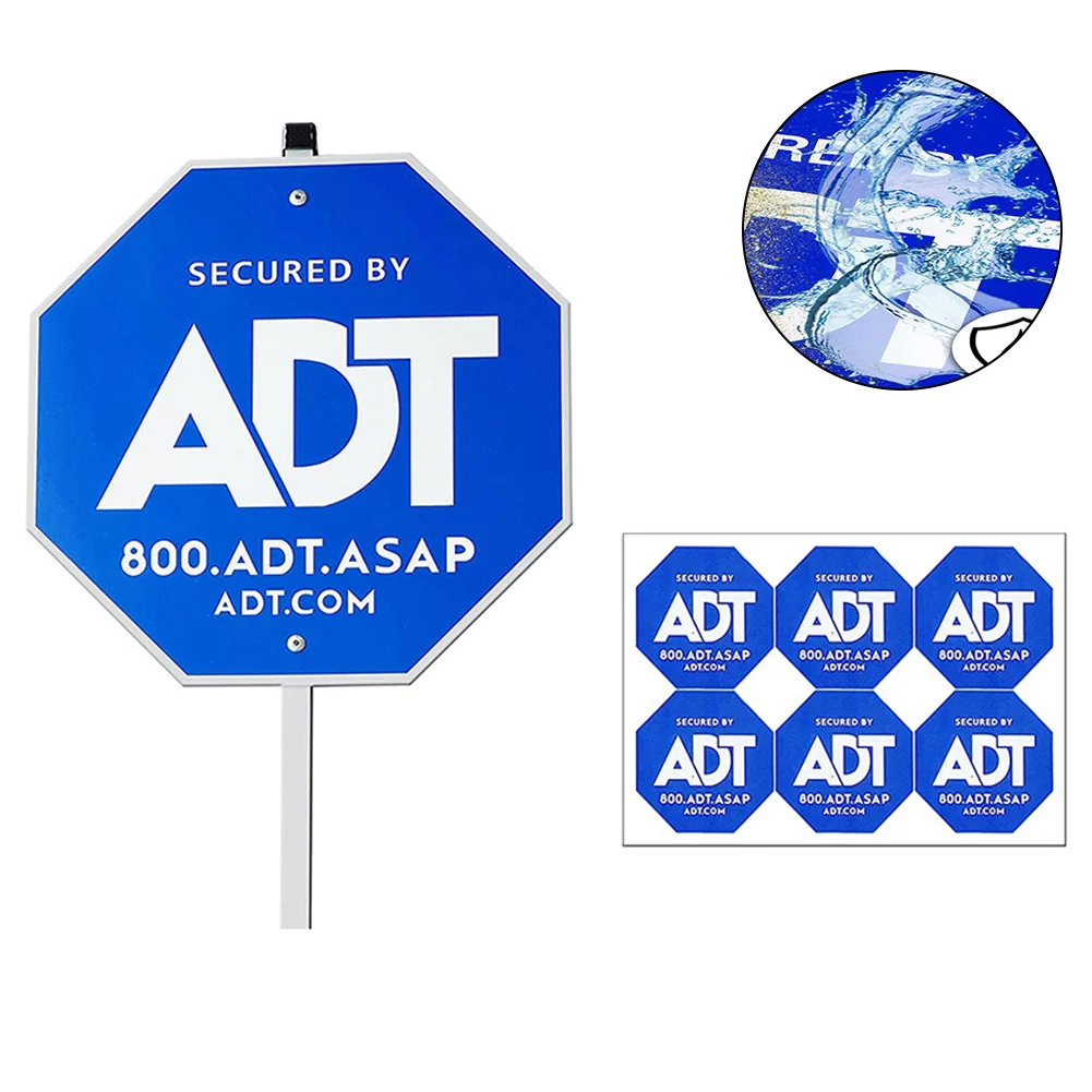 ADT Aluminum Safety Signs For Outdoor Yard Safety Signs With Reflective Words Aluminum Stake Double Sided Stickers Kit
ADT Aluminum Safety Signs For Outdoor Yard Safety Signs With Reflective Words Aluminum Stake Double Sided Stickers Kit
